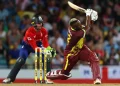 Andre Russell played a vital cameo with the bat  •  Getty Images