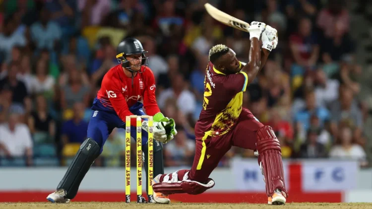 Andre Russell played a vital cameo with the bat • Getty Images