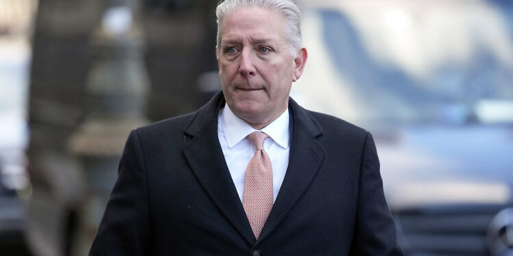 Charles McGonigal, former special agent in charge of the FBI's counterintelligence division in New York, arrives at Manhattan federal court in New York, March 8, 2023. (AP Photo/Seth Wenig, File)