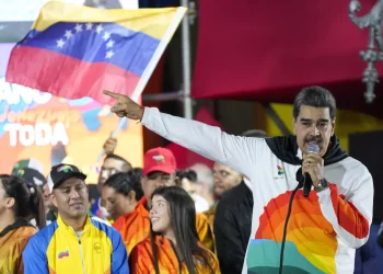 Venezuelan President Nicolás Maduro speaks to supporters after a referendum this month on Venezuela’s claim to the Essequibo region of Guyana. (Matias Delacroix / Associated Press)