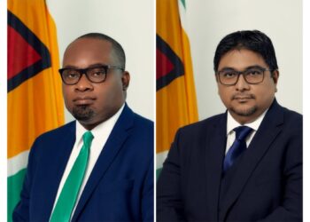 Left to Right - Senior Counsel and Member of Parliament Roysdale Forde and Attorney-at-Law and Member of Parliament Sanjeev Datadin
