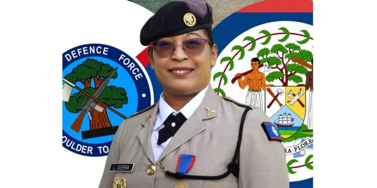Lieutenant colonel Dr Lydia Guerra of the Belize Defence Force (BDF).