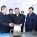 Premier Li Qiang, also a member of the Standing Committee of the Political Bureau of the Communist Party of China Central Committee, learns about development of the laser industry while visiting HGLaser Engineering Co., Ltd. in Wuhan, Central China's Hubei province, Jan 3, 2024. [Photo/Xinhua]