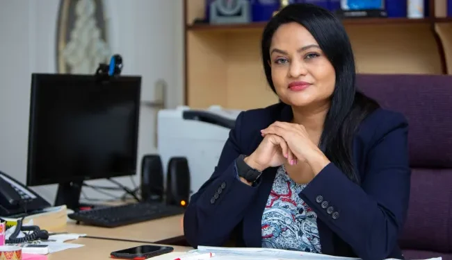 Minister of Human Services and Social Security  Dr. Vindhya Persaud