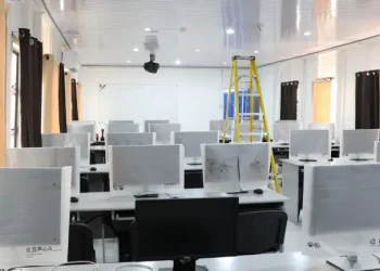 The classrooms which are technologically-fitted