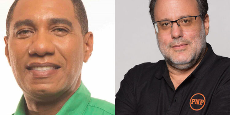 Prime Minister Dr Andrew Holness, leader of the Jamaica Labour Party and People's National Party President and Opposition Leader Mark Golding