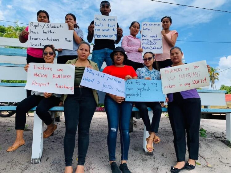 Teachers on strike