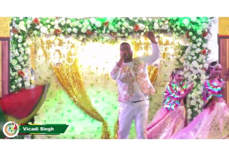 Screengrab of Vicadi Singh - Guyana's 2024 Mashramani Chutney Monarch.