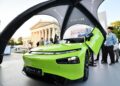 People visit the booth of Chinese carmaker Xpeng during the 2023 International Motor Show, officially known as the IAA MOBILITY 2023, in Munich, Germany, Sept. 5, 2023. The IAA MOBILITY 2023, one of the world's largest mobility trade fairs, opened in the southern German city of Munich on Tuesday.(Xinhua/Ren Pengfei)
At the six-day event are some 70 Chinese firms, the second largest number after the German participants. Under the motto Experience Connected Mobility of this year's IAA, Chinese carmakers are rolling out more chances and choices for local partners and customers in Europe. (Xinhua/Ren Pengfei)