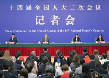 Chinese Foreign Minister Wang Yi, also a member of the Political Bureau of the Communist Party of China Central Committee, attends a press conference on China's foreign policy and foreign relations on the sidelines of the second session of the 14th National People's Congress (NPC) in Beijing, capital of China, March 7, 2024. (Xinhua/Cai Yang)