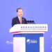 Zhao Leji, chairman of the National People's Congress Standing Committee, delivers a keynote speech while attending the opening ceremony of the Boao Forum for Asia Annual Conference 2024 in Boao, south China's Hainan Province, March 28, 2024. (Xinhua/Pang Xinglei)