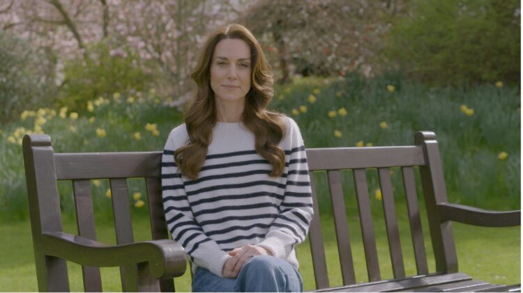 [1/6] Britain's Catherine, Princess of Wales, appears in this still image from a handout video released March 22, 2024, in which she announced that she is undergoing preventative chemotherapy after cancer was found to have been present, following her abdominal surgery in January. BBC Studios/Handout via REUTERS Purchase Licensing Rights