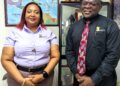 NAMILCO's Marketing Supervisor Alicia Anderson and Finance Controller Fitzroy Mcleod
