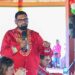 President Dr Mohamed Irfaan Ali addressing the residents on Saturday