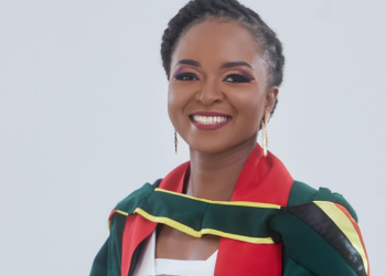 Sheanta Henry at the University of Guyana graduation