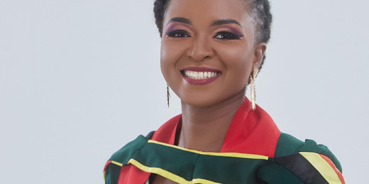 Sheanta Henry at the University of Guyana graduation