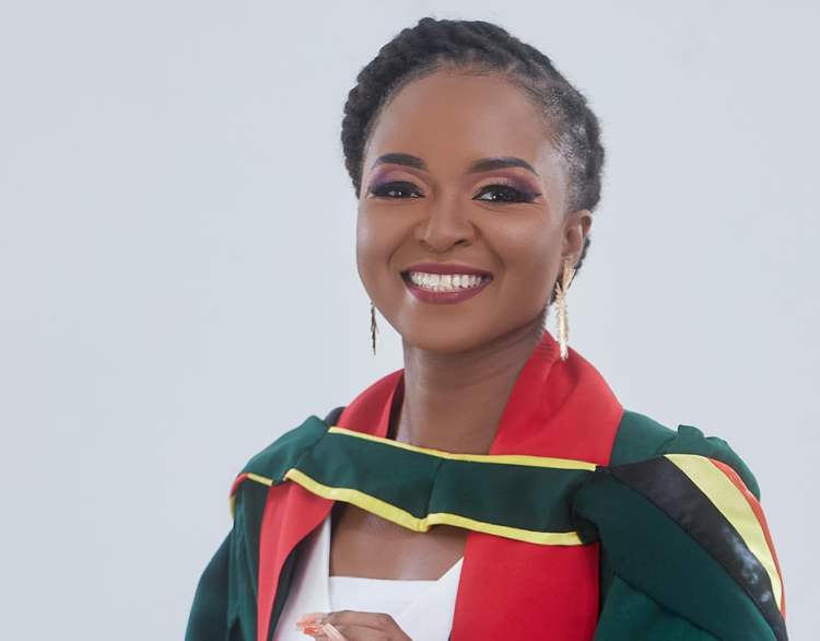 Sheanta Henry at the University of Guyana graduation