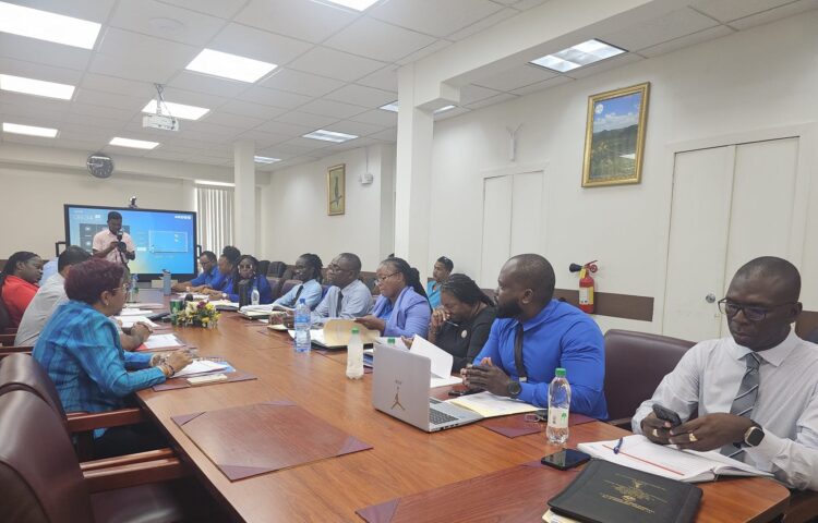 Government and Teachers Union (right) holding discussions today, March 7, 2024. GTU's photo