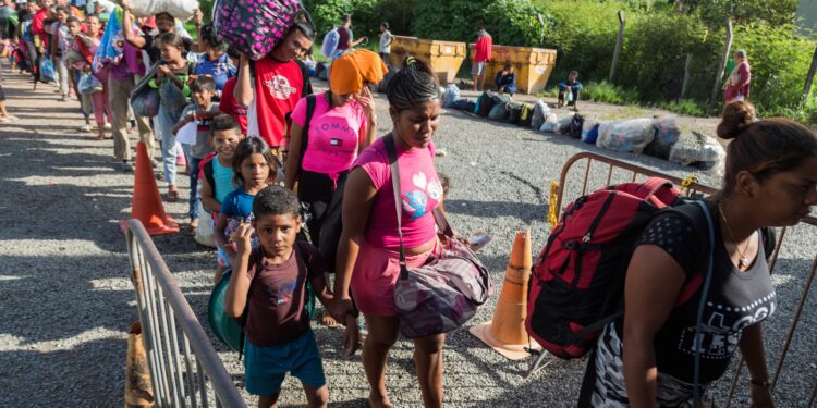 Venezuelan refugees and migrants. IOM Photo