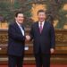 Xi Jinping, general secretary of the Communist Party of China Central Committee, meets with Ma Ying-jeou in Beijing, capital of China, April 10, 2024. (Xinhua/Ju Peng)