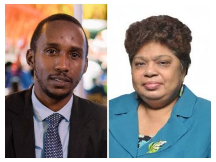 L-R PNCR Chairman Shurwayne Holder MP and former General Secretary Amna Ally