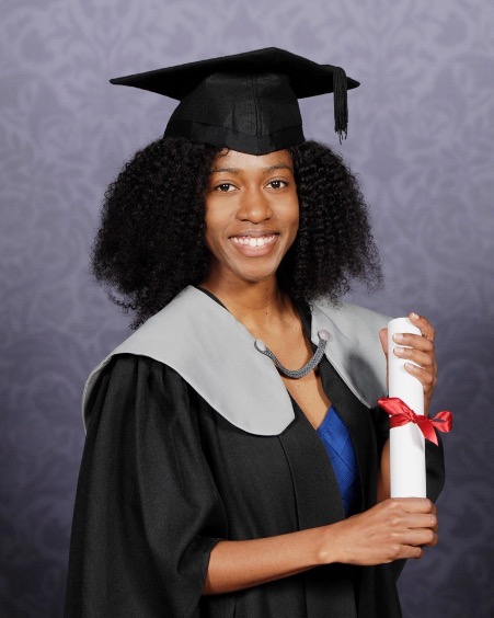 Ms. Patterson at the University of Kent graduation in 2023.