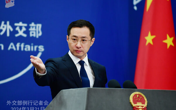 Chinese Foreign Ministry spokesperson Lin Jian at a regular press conference in Beijing, capital of China, April 29, 2024. /China's Ministry of Foreign Affairs