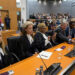 Lawyers of the Commission of Small Island States on Climate Change and International Law before the international tribunal for the law of the sea in Hamburg, Germany. Photograph: Fabian Bimmer/Reuters