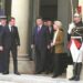 President Xi Jinping (center) walks out of the Elysee Palace in Paris, France, with French President Emmanuel Macron (left) and European Commission President Ursula von der Leyen (right) after a China-France-EU trilateral meeting on Monday. (FENG YONGBIN/CHINA DAILY)
