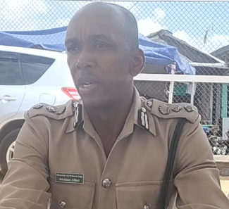 Director of Prisons, Nicklon Elliot at the ceremony