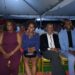 From left-Linden Town Council Secty LaToya Williams, Vanessa Kissoon, Councillor, Mayor Sharma Solomon, and Deputy Mayor Dominique Blair (Face book photo)