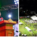 President Irfaan Ali addressing the sparse crowd that attended 2024 Independence Flag Raising Ceremony in Linden on May 25, 2024