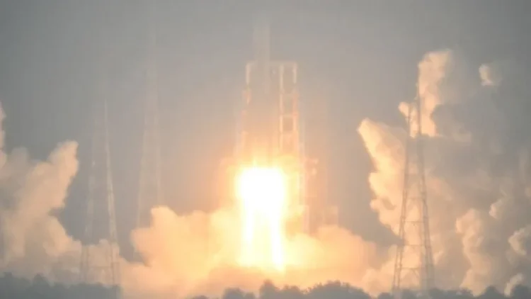 The rocket blasted off from the Wenchang Space Launch Center in southern China's Hainan Province