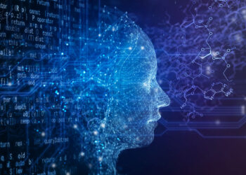 An illustration depicting artificial intelligence and neurotechnology. /CFP