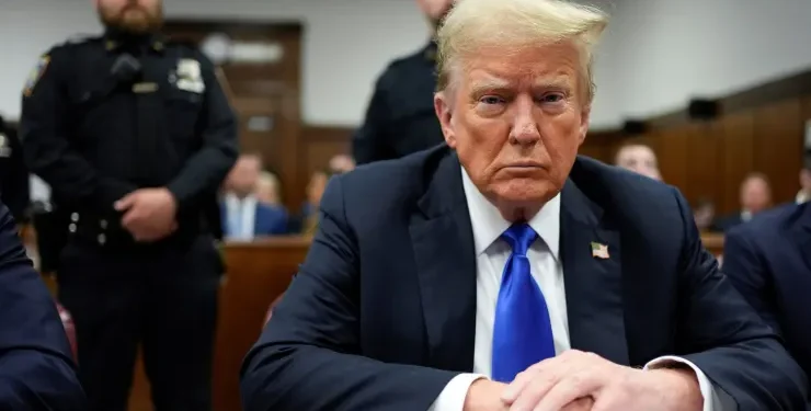 President Donald Trump appears in Manhattan Criminal Court on May 30, 2024.
Seth Wenig | Via Reuters