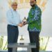 Chairman of DDL Komal Samaroo Hands Over Special Blend to His Excellency Dr. Mohamed Irfaan Ali