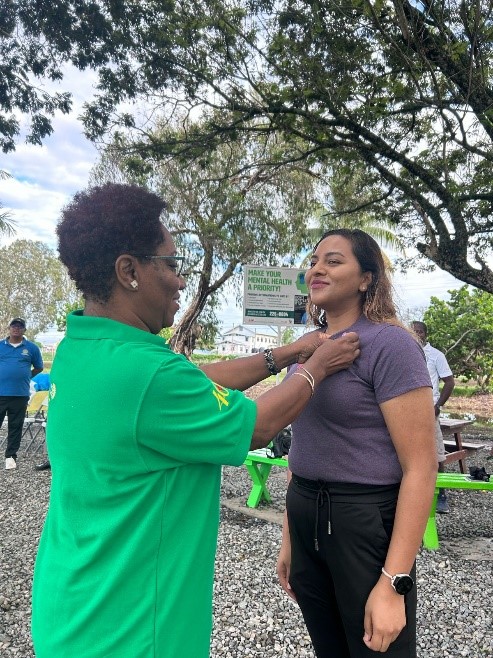 Dr. Shivannie Persaud at the wellness Space at the National Park