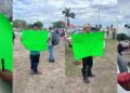Scenes from Rose Hall Sugar Estate protest, April 29, 2024 (Kaieteur News photo)