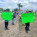 Scenes from Rose Hall Sugar Estate protest, April 29, 2024 (Kaieteur News photo)