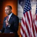 House Minority Leader Hakeem Jeffries speaks during his weekly news conference on Capitol Hill November 15, 2023 in Washington, DC. Drew Angerer/Getty Images