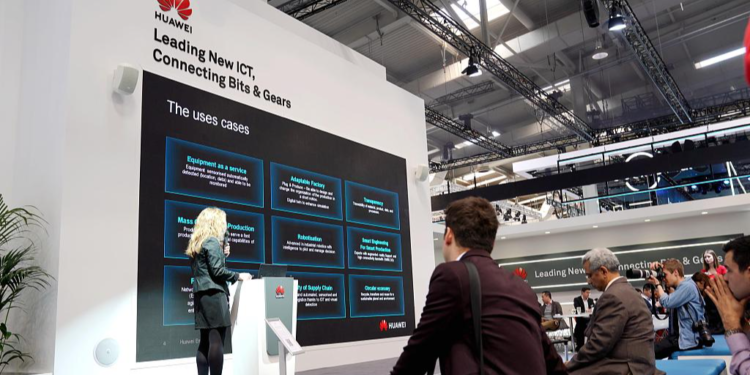 Huawei shows its 5G technology at Hanover Messe, Hanover, Germany, April 1, 2024. /CFP