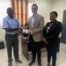 Rafael Fumis, Country Manager of MODEC in Guyana, presented the donation to Lieutenant Colonel (Ret’d) Mark Thomas, Deputy Director General of the CDC, in the presence of Onicka Jones, Stakeholder, Socioeconomic and Local Content Manager of MODEC in Guyana.