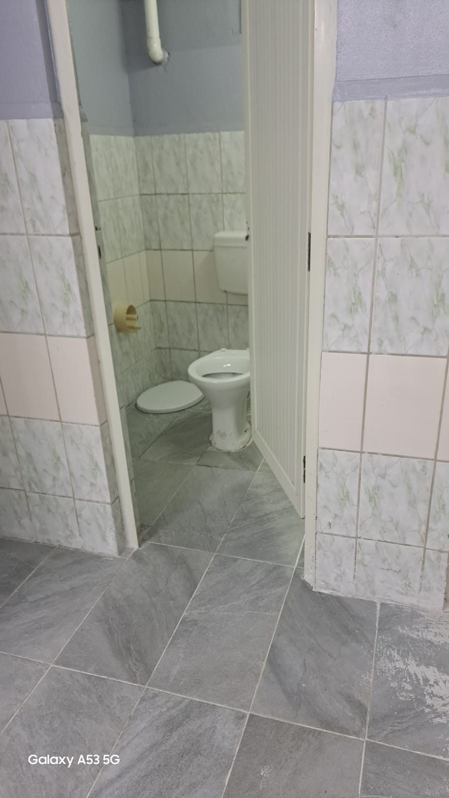 A toilet at the Leonora Stadium