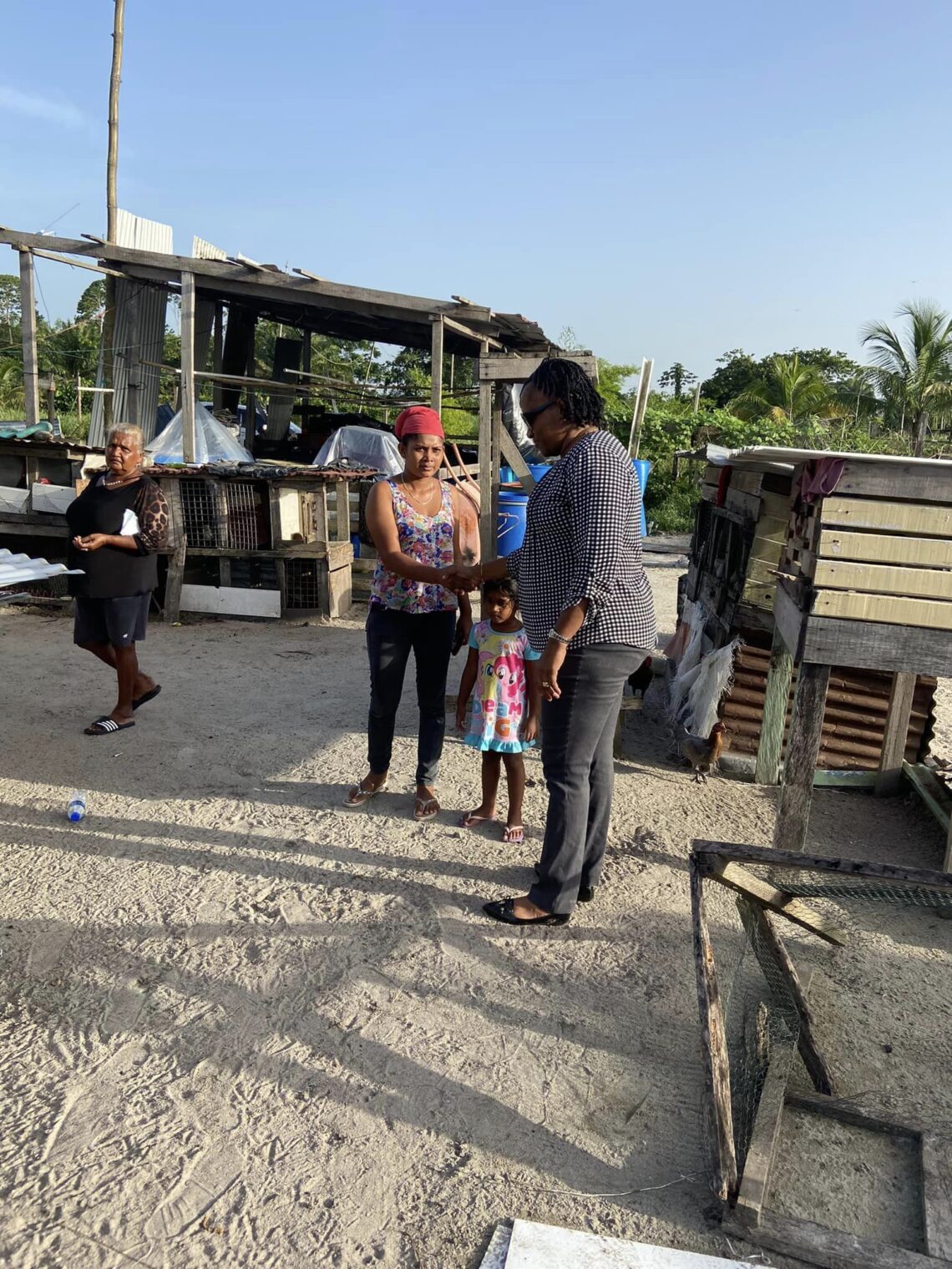 Shadow Minister of Housing and Water Annette Ferguson visiting displaced  on Wednesday July 10, 2024