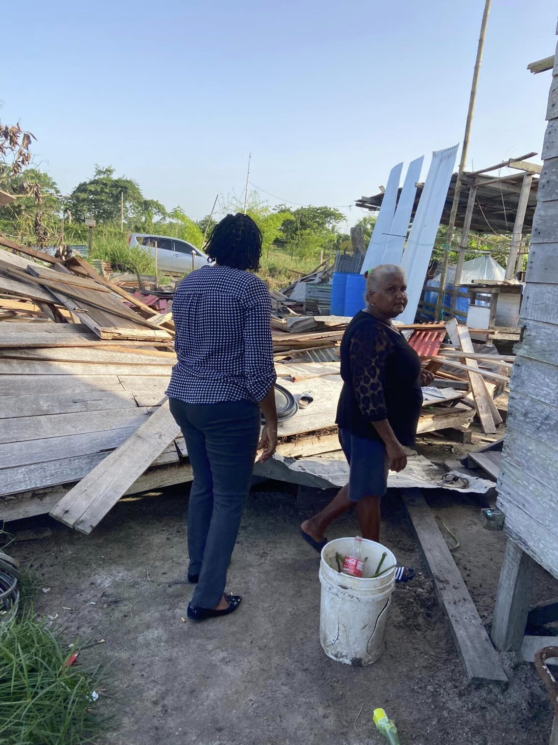 Shadow Minister of Housing and Water Annette Ferguson visiting displaced on Wednesday July 10, 2024