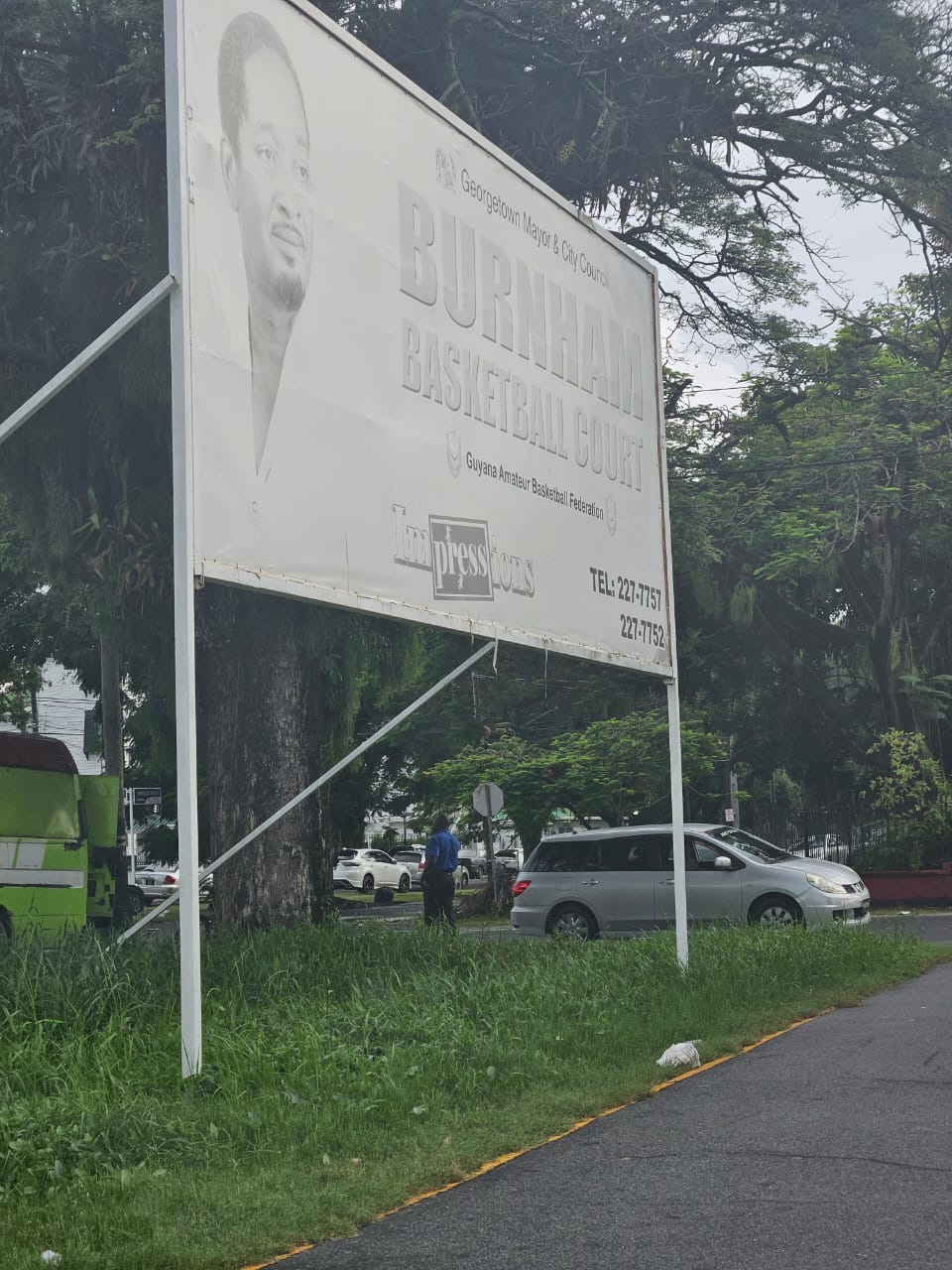 The sign in June 2024