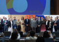 Representatives from the nine winning companies at the awards ceremony (photo: WIPO/Martin).