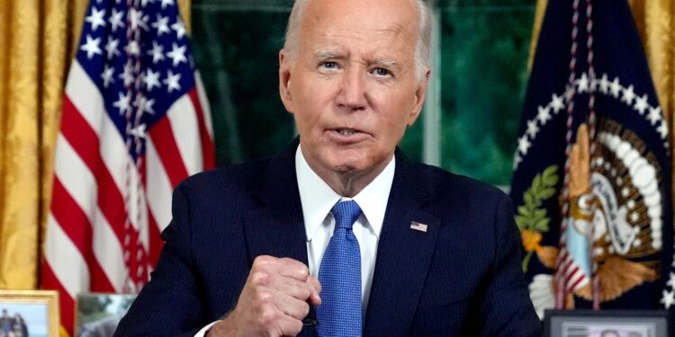 In a rare Oval Office address to the nation explaining why he stepped down from the 2024 presidential race, President Joe Biden said he believes the best way to unite the nation is to “pass the torch to a new generation.”