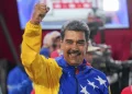 President Nicolas Maduro addresses supporters after electoral authorities declared him the winner of the presidential election in Caracas, Venezuela on Monday.
Fernando Vergara/AP