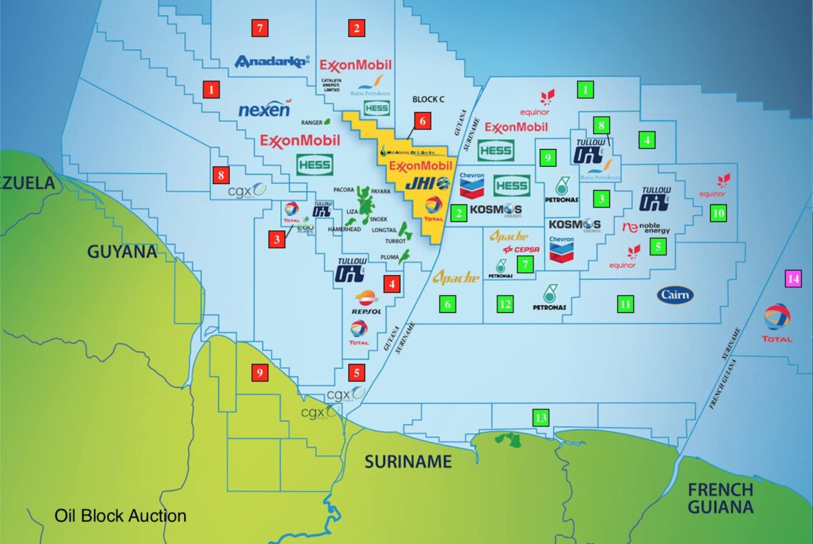Guyana Oil Block (Opposition Facebook photo)